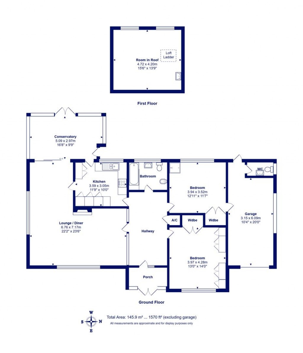 Floorplans For Birchwood Close, Highcliffe on Sea