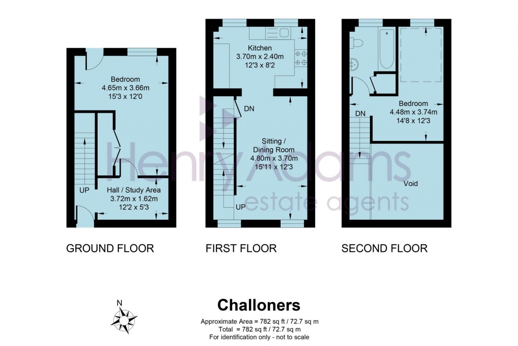 Floorplans For Challoners, Horsted Keynes, RH17