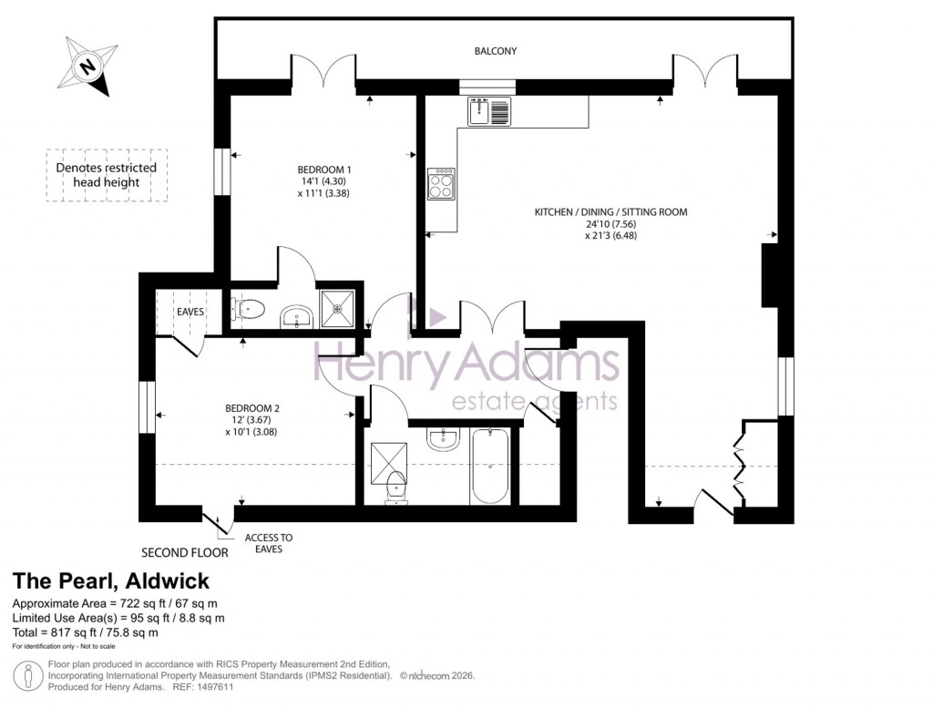 Floorplans For Selsey Avenue, The Pearl, PO21