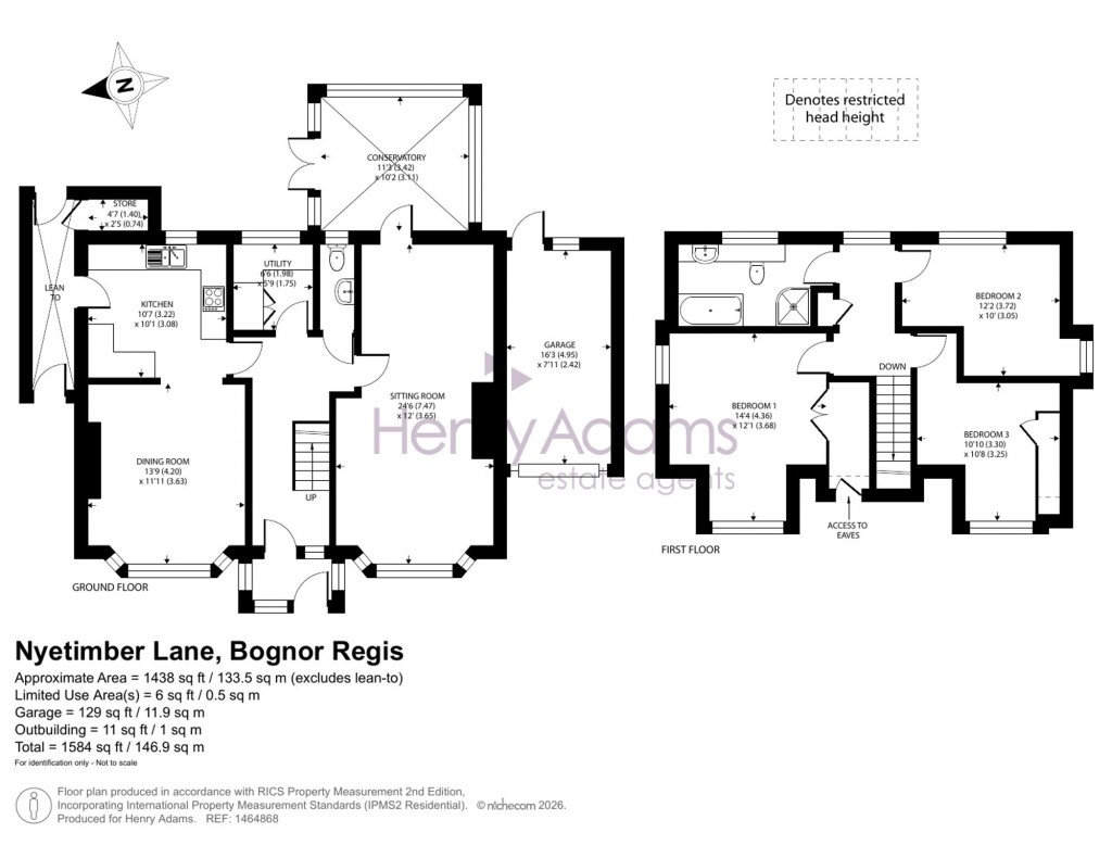 Floorplans For Nyetimber Lane, Rose Green, PO21