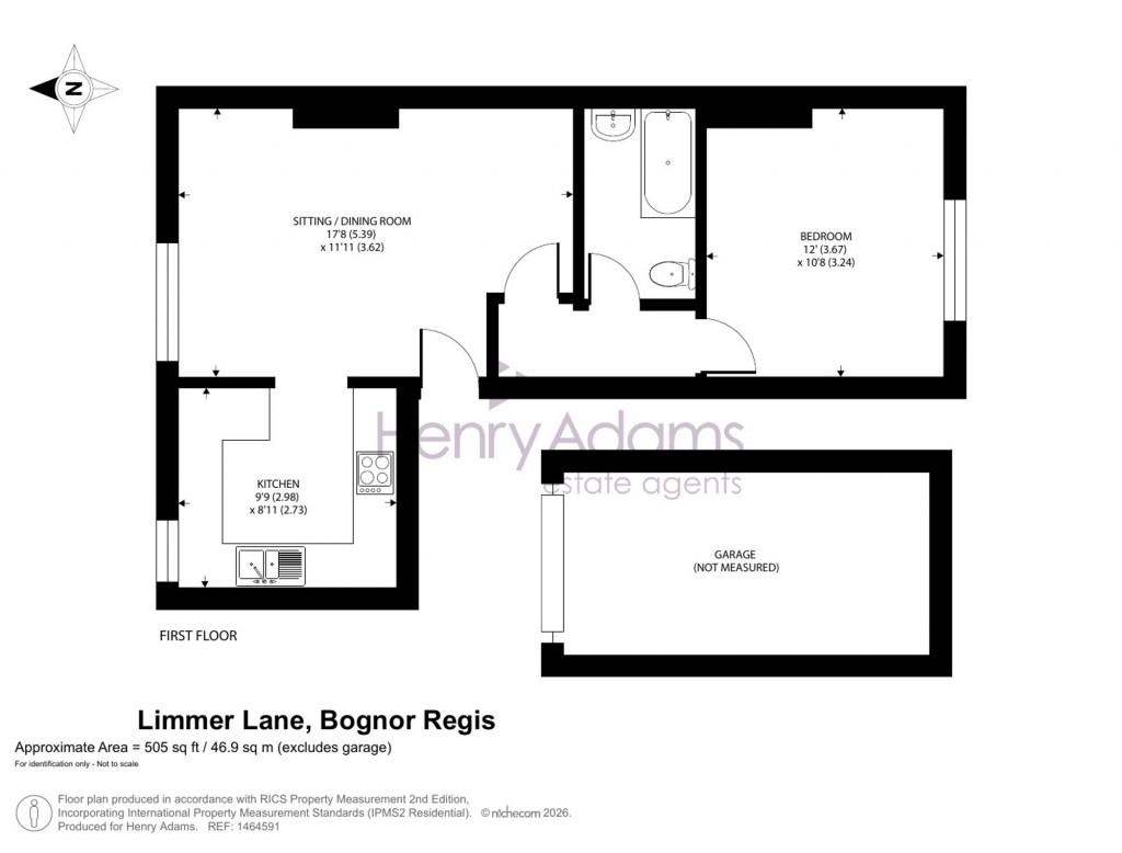 Floorplans For 12 Limmer Lane, Felpham, PO22