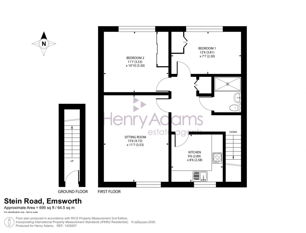 Floorplans For Stein Road, Merrivale Court Stein Road, PO10