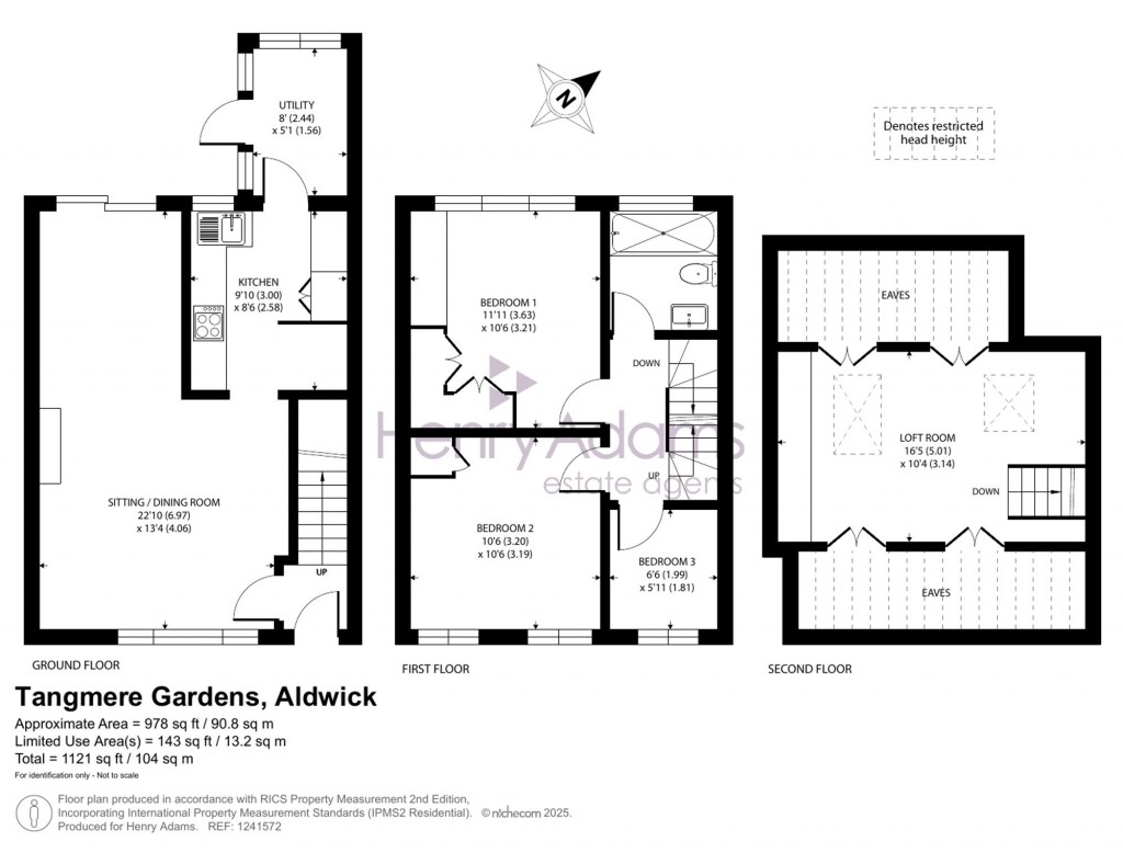 Floorplans For Tangmere Gardens, Aldwick, PO21