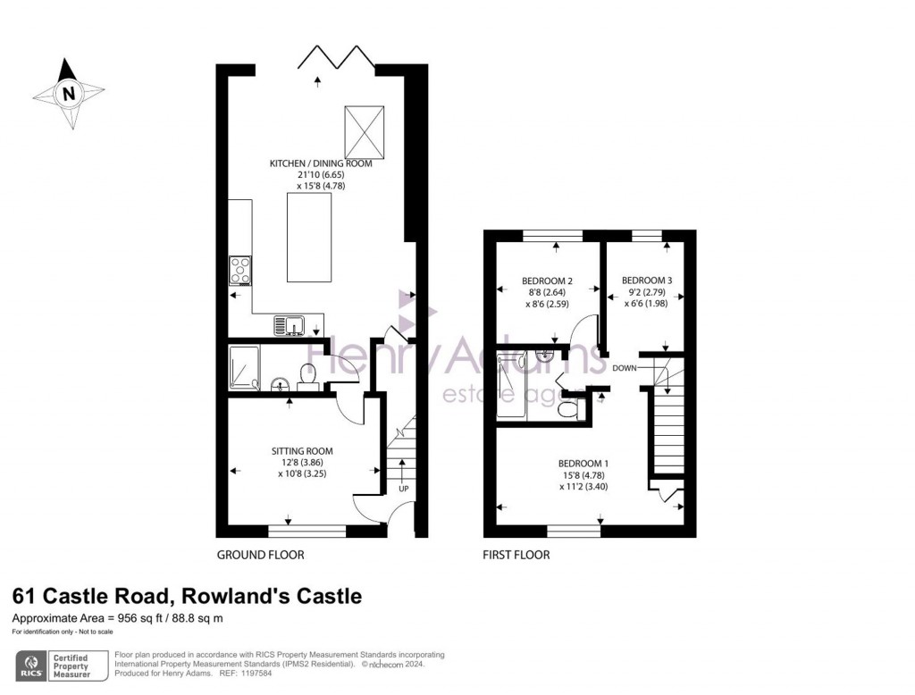 Floorplans For Castle Road, Rowland's Castle, PO9