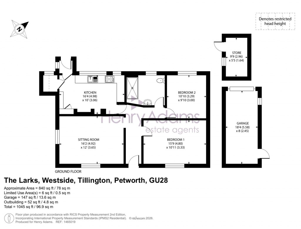 Floorplans For Westside, Tillington, GU28