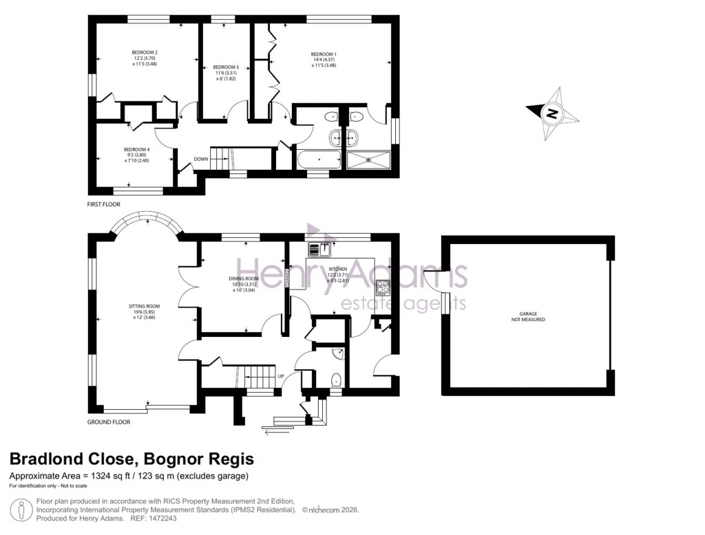 Floorplans For Bradlond Close, Aldwick Felds, PO21