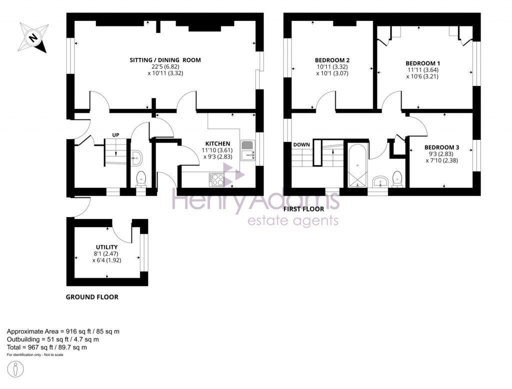 Floorplans For Townfield, Kirdford, RH14