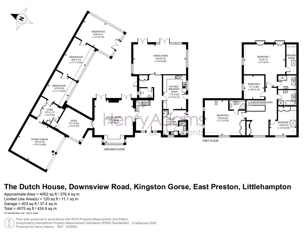 Floorplans For Downsview Road, East Preston, BN16