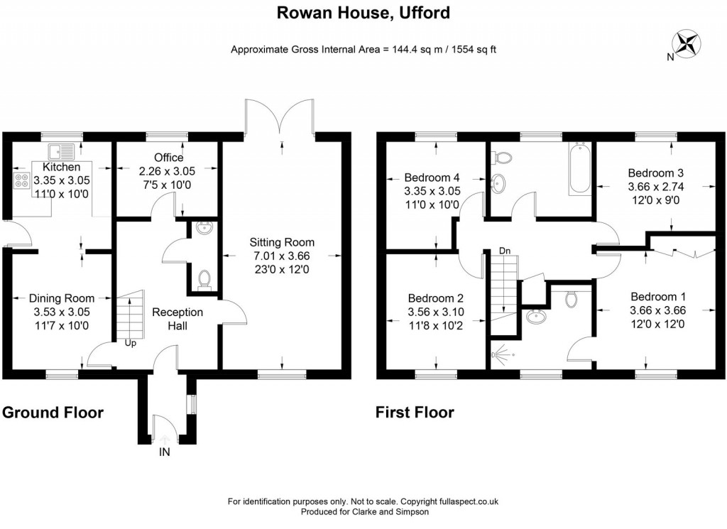 Floorplans For Ufford, Nr Woodbridge, Suffolk