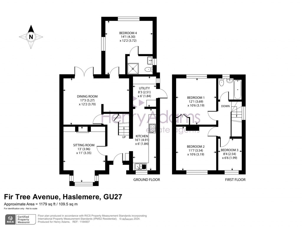 Floorplans For Fir Tree Avenue, Haslemere, GU27