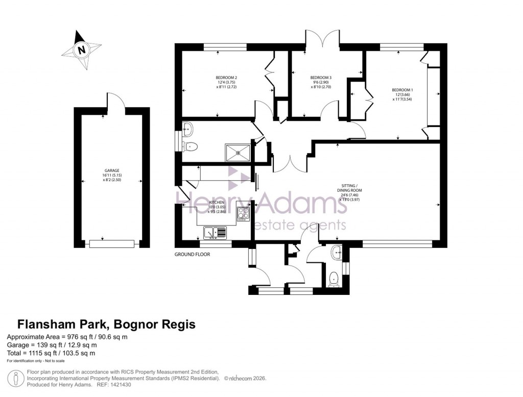 Floorplans For Flansham Park, Felpham, PO22