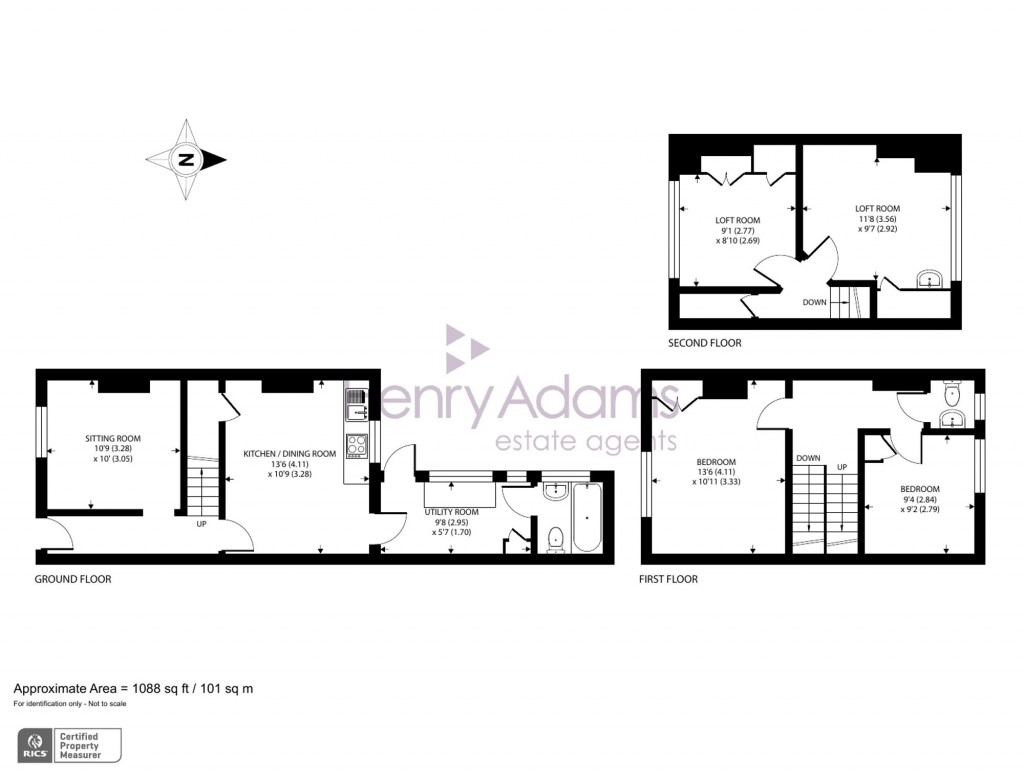 Floorplans For Orchard Street, Chichester, PO19