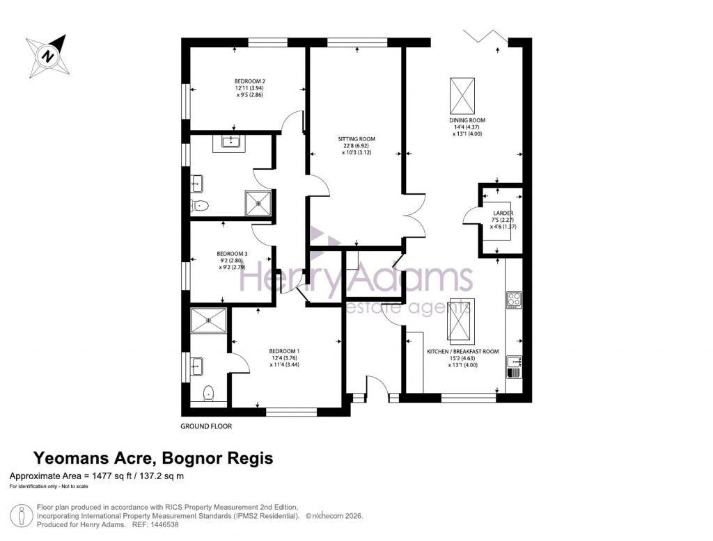 Floorplans For Yeomans Acre, Aldwick, PO21