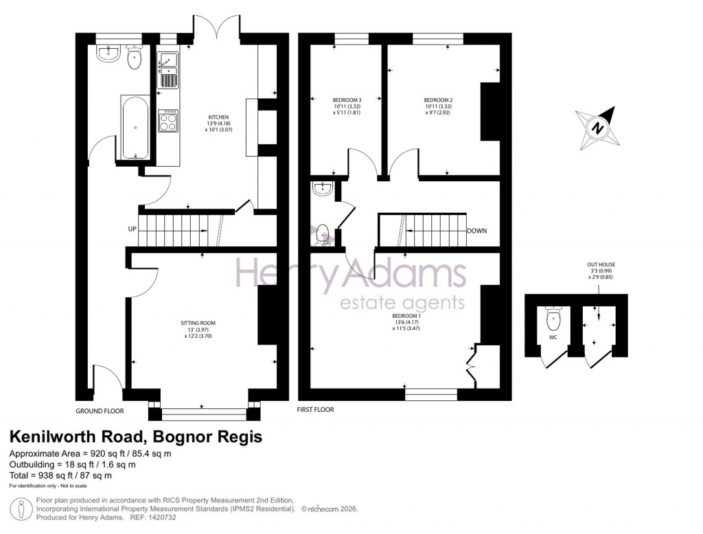 Floorplans For Kenilworth Road, Bognor Regis, PO21