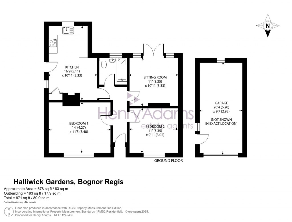 Floorplans For Halliwick Gardens, Felpham, PO22