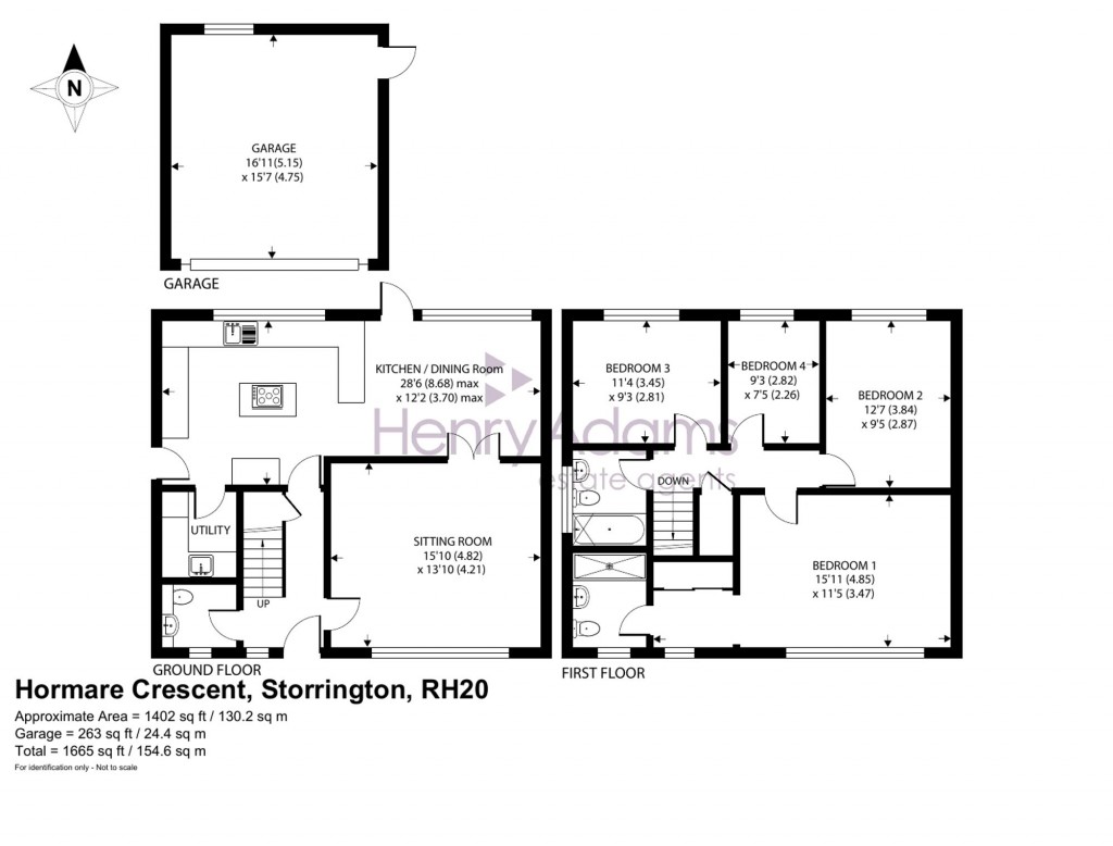 Floorplans For Hormare Crescent, Storrington, RH20
