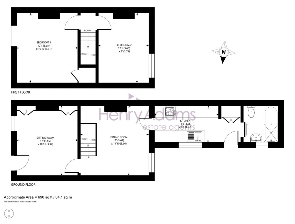 Floorplans For Russell Street, Chichester, PO19