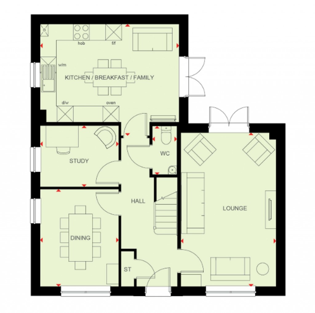 Floorplans For Dahlia Grove, North Bersted, PO21