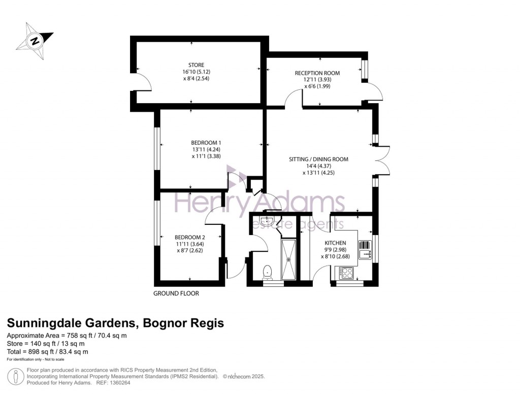 Floorplans For Sunningdale Gardens, Bersted, PO22
