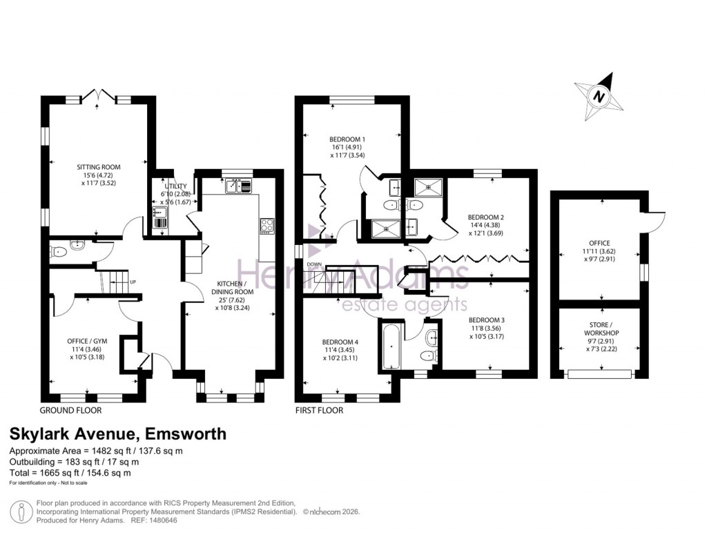 Floorplans For Skylark Avenue, Emsworth, PO10