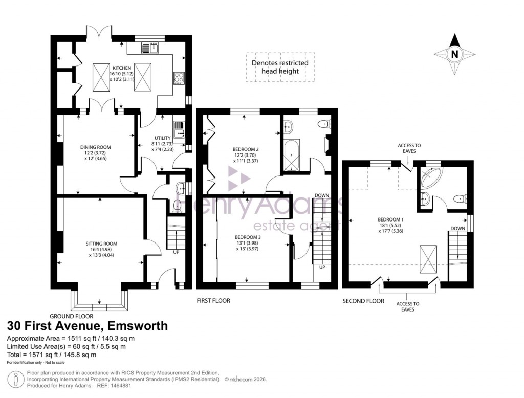 Floorplans For First Avenue, Emsworth, PO10