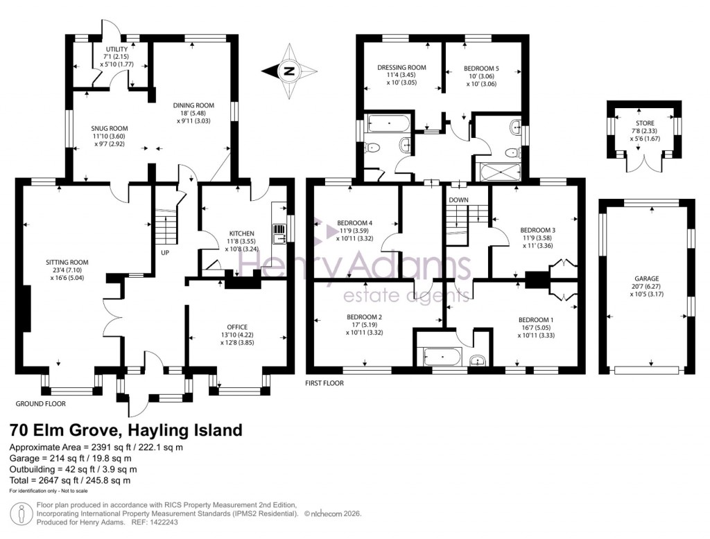 Floorplans For Elm Grove, Hayling Island, PO11