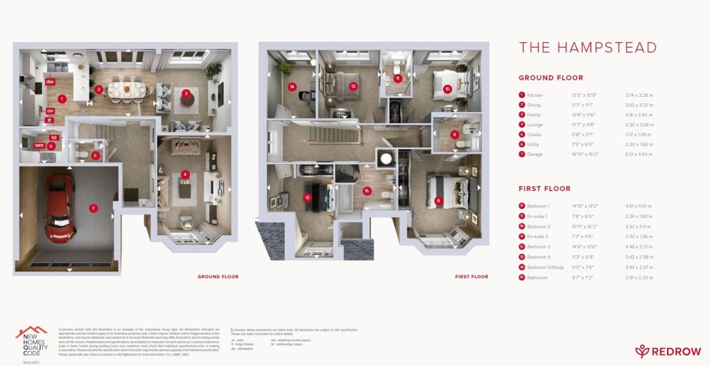 Floorplans For Bartons Road, Havant, PO9
