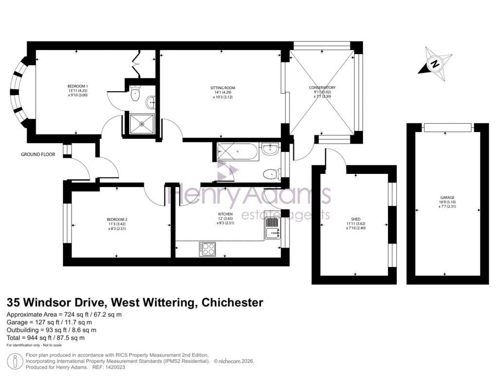 Floorplans For Windsor Drive, West Wittering, PO20