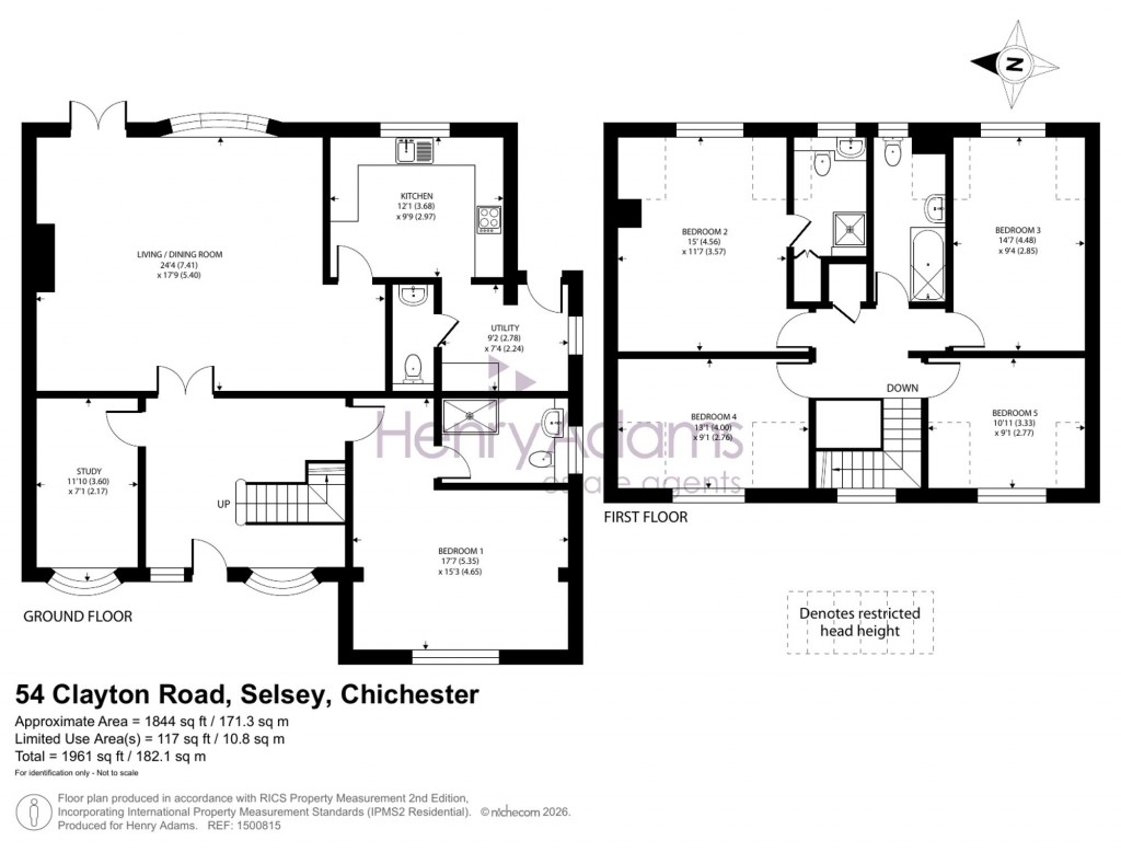 Floorplans For 54 Clayton Road, Selsey, PO20