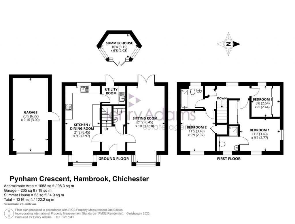 Floorplans For Pynham Crescent, Hambrook, PO18