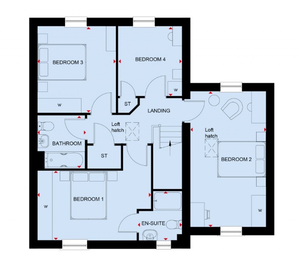 Floorplans For Tye Lane, Walberton, BN18