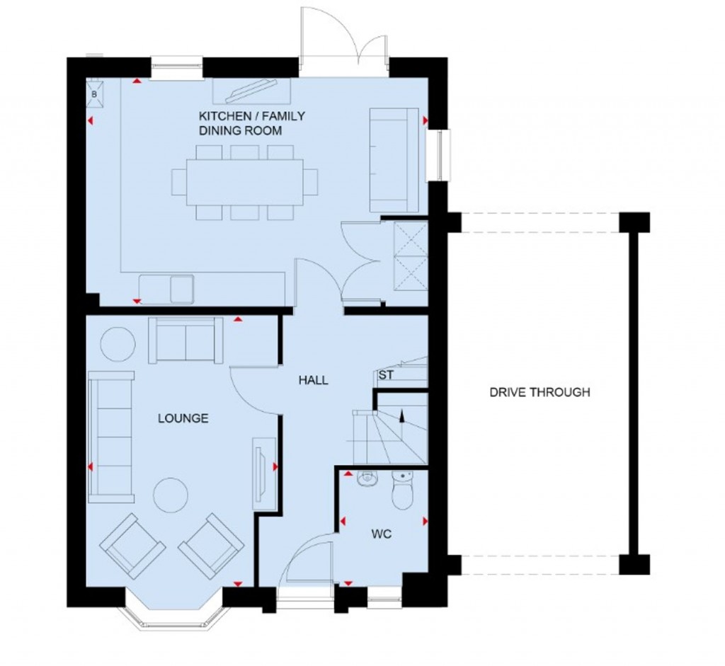 Floorplans For Tye Lane, Walberton, BN18
