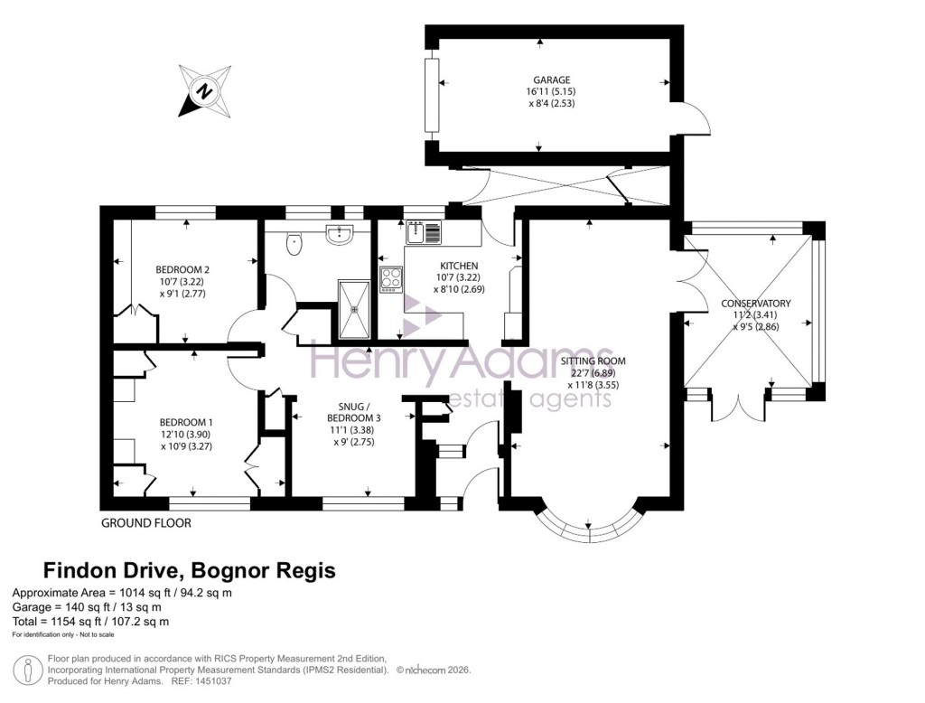 Floorplans For Findon Drive, Felpham, PO22