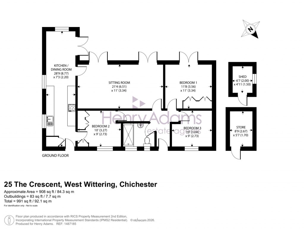 Floorplans For The Crescent, West Wittering, PO20