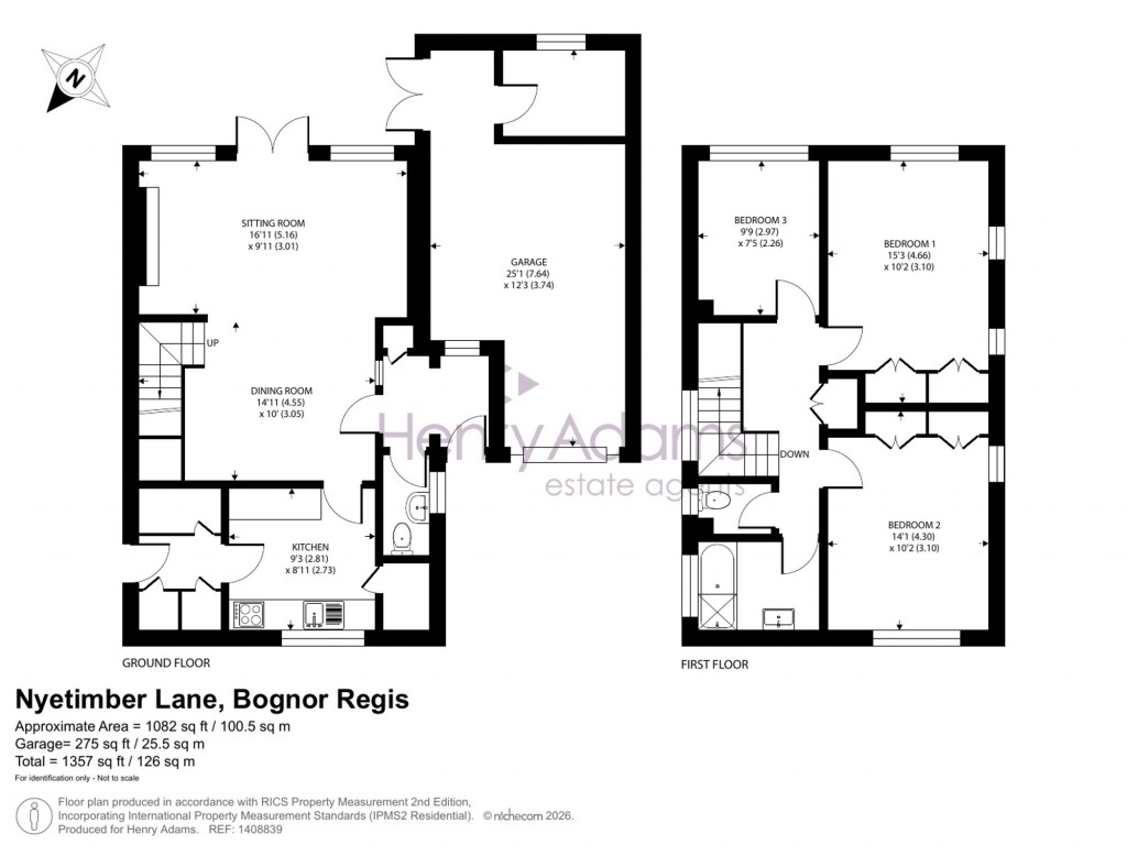 Floorplans For Nyetimber Lane, Rose Green, PO21