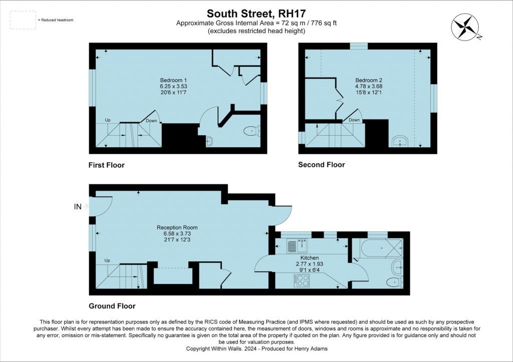 Floorplans For South Street, Cuckfield, RH17