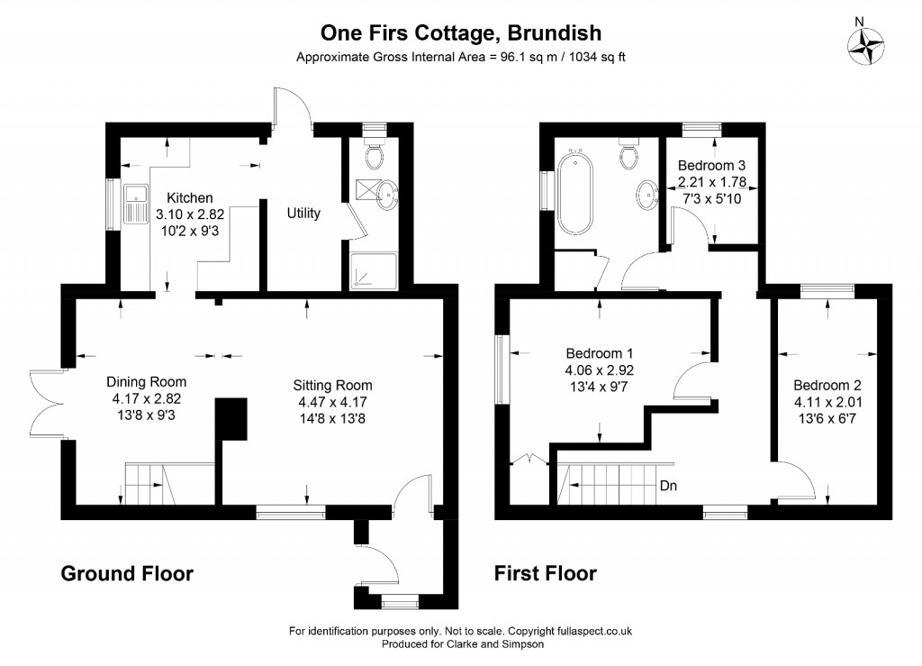 Floorplans For Brundish, Nr Framlingham, Suffolk