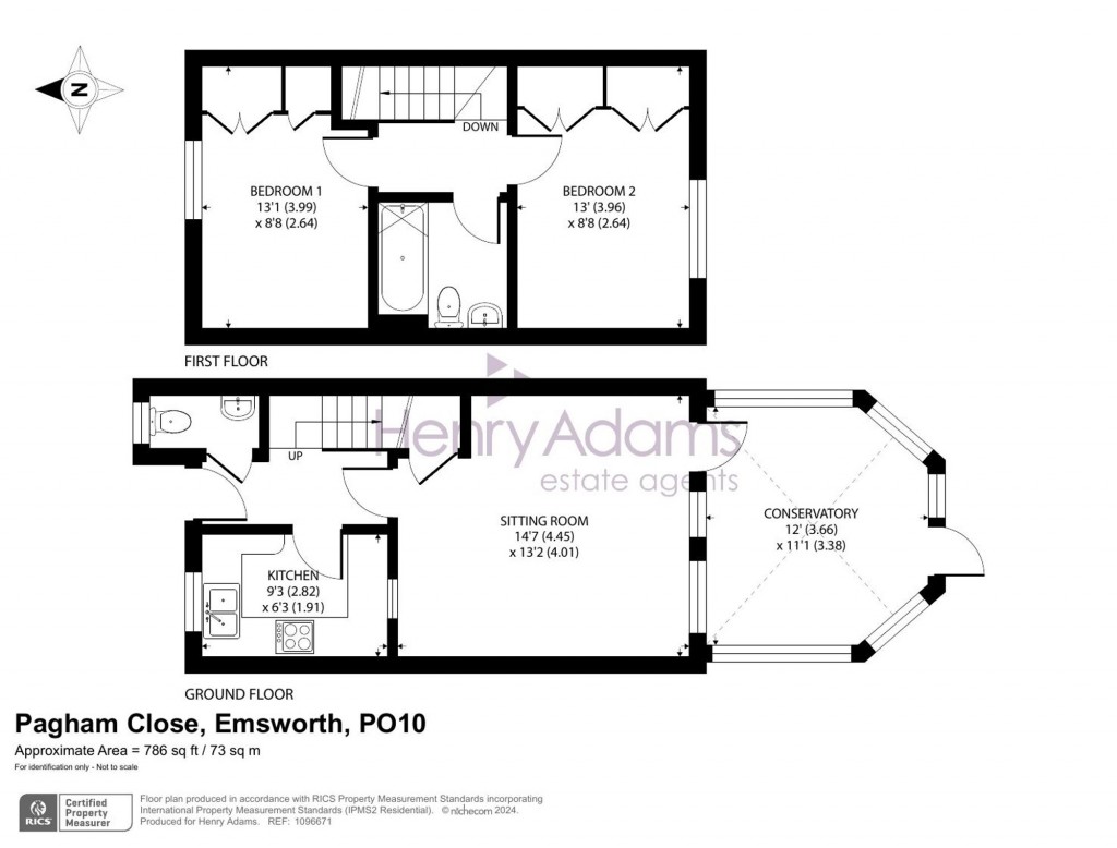 Floorplans For Pagham Close, Emsworth, PO10