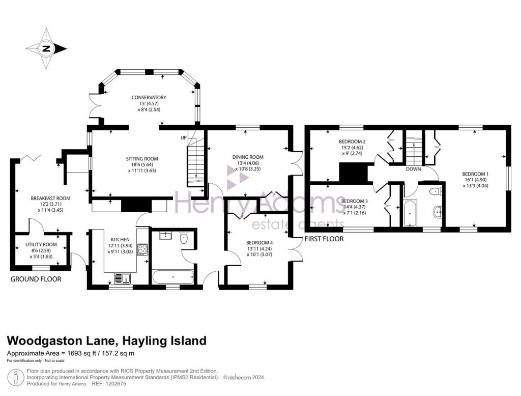 Floorplans For Woodgaston Lane, Hayling Island, PO11