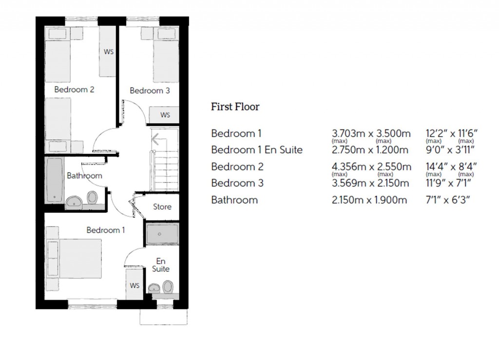 Floorplans For Shopwhyke Road, Chichester, PO20