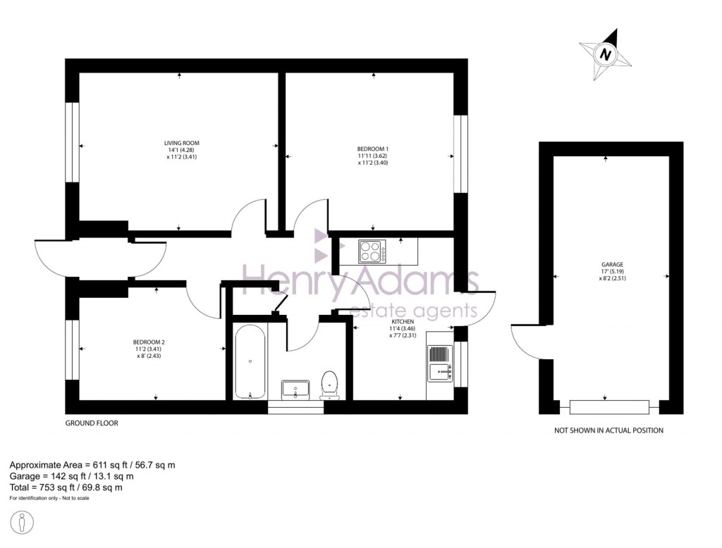 Floorplans For Fraser Close, Selsey, PO20