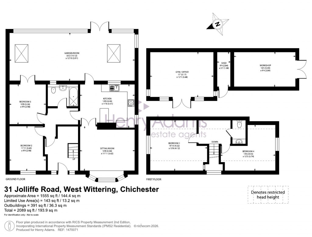Floorplans For Jolliffe Road, West Wittering, PO20