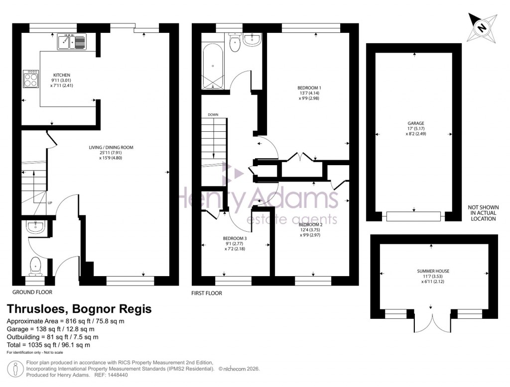 Floorplans For Thrusloes, Aldwick Felds, PO21