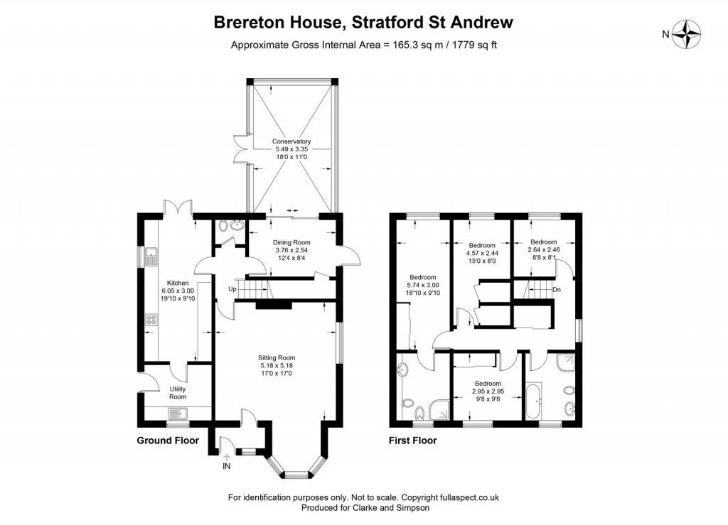 Floorplans For Stratford St Andrew, Near Saxmundham, Suffolk 
