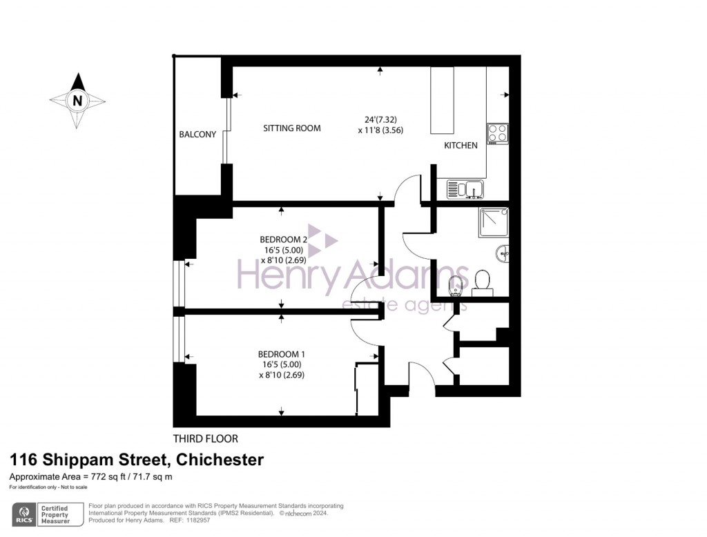 Floorplans For Shippam Street, Chichester, PO19