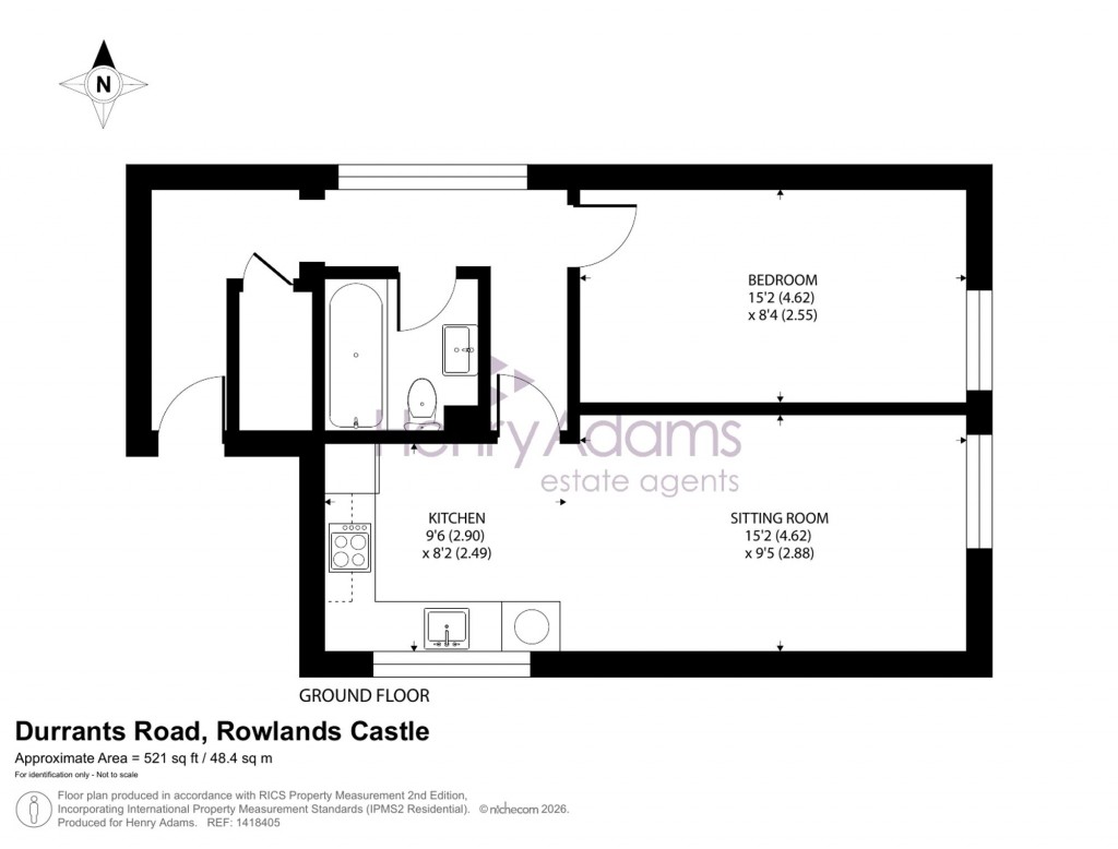 Floorplans For Durrants Road, Rowland's Castle, PO9