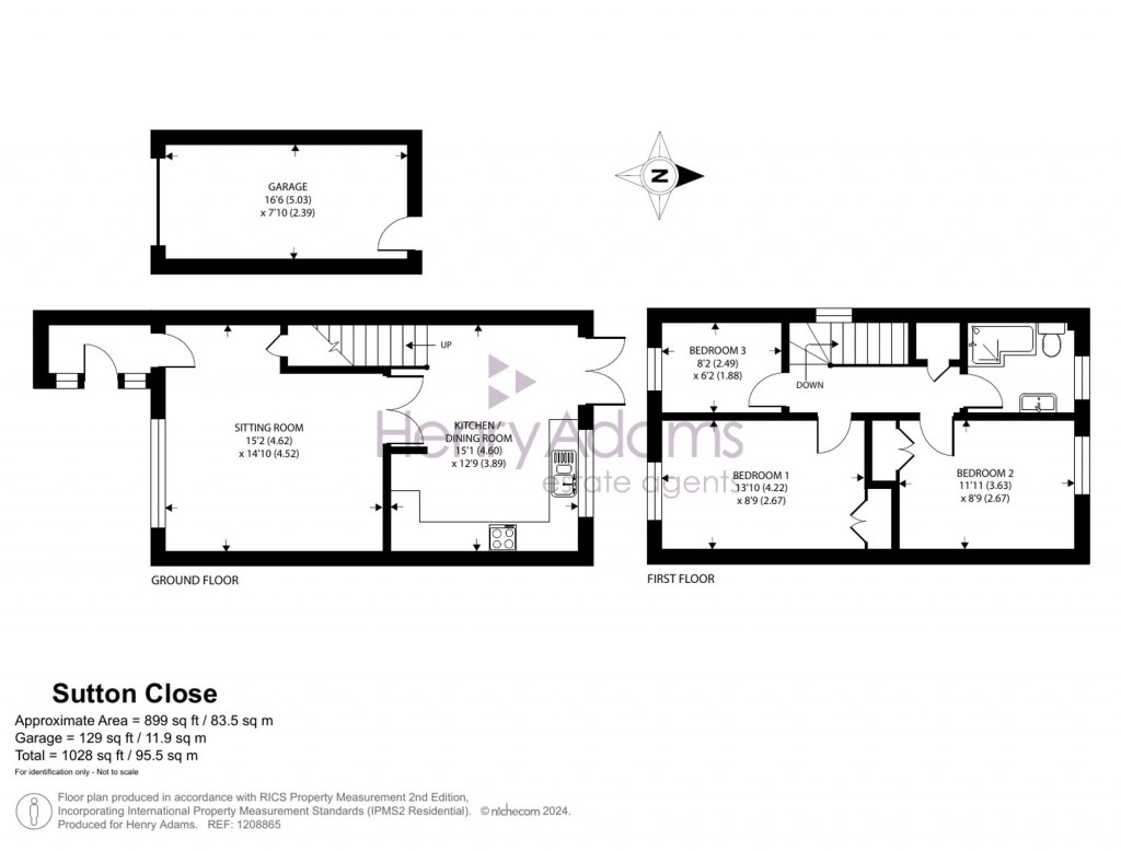 Floorplans For Sutton Close, Felpham, PO22