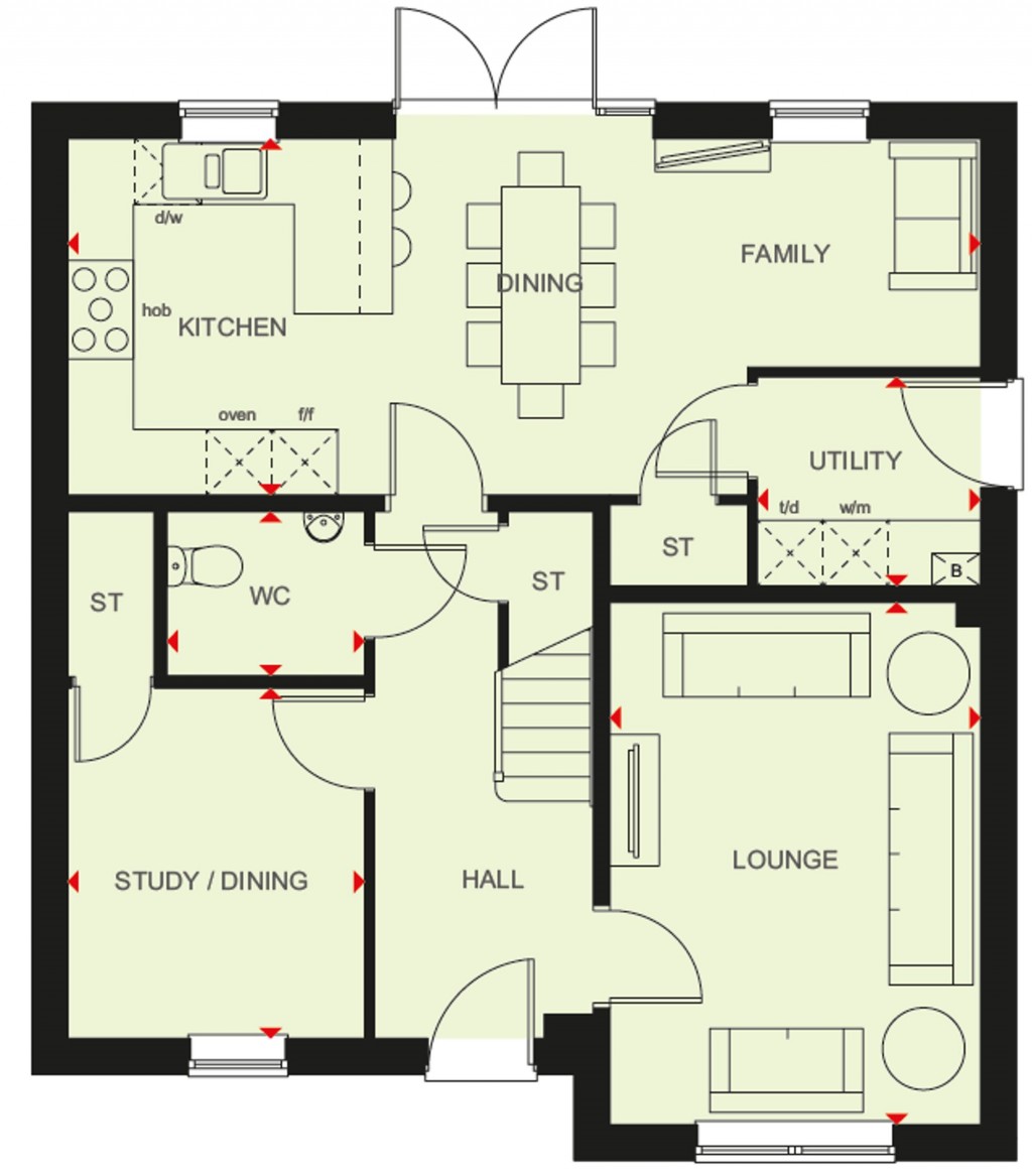 Floorplans For Dahlia Grove, North Bersted, PO21