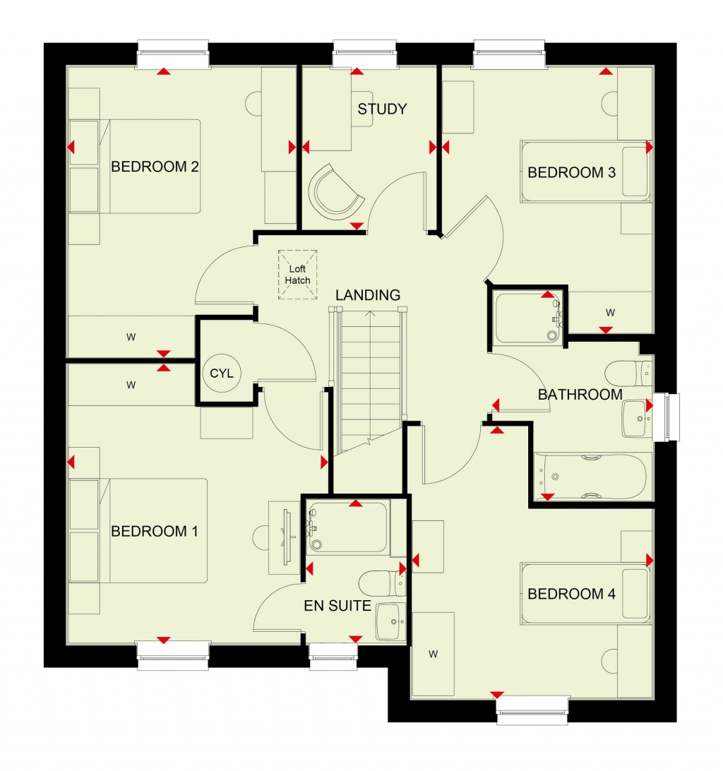 Floorplans For Dahlia Grove, North Bersted, PO21