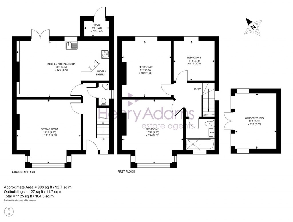 Floorplans For Kirdford Road, Arundel, BN18
